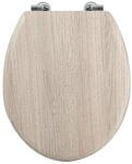 MSV WC-Sitz Parkett MDF 42,5 cm x 36,5 cm x 5 cm Holz