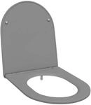 vidaXL Toilettensitz Grau 47 x 36 x 3,4 cm Duroplast 42002367