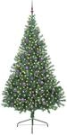 vidaXL K&uuml;nstlicher Vorbeleuchteter Weihnachtsbaum Gr&uuml;n 240 cm PVC 3397043
