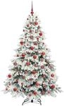 vidaXL K&uuml;nstlicher Weihnachtsbaum mit 300 LEDs Gr&uuml;n 180 cm PE und PVC 3397614