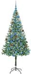 vidaXL K&uuml;nstlicher Weihnachtsbaum Gr&uuml;n 180 cm PVC und Stahl 3396721