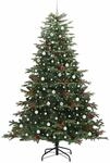 vidaXL K&uuml;nstlicher Weihnachtsbaum mit 300 LEDs mit St&auml;nder Gr&uuml;n 240 cm 3395571