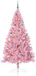 vidaXL K&uuml;nstlicher Vorbeleuchteter Weihnachtsbaum Rosa 240 cm PVC 3397109