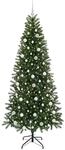 vidaXL K&uuml;nstlicher Weihnachtsbaum mit 300 LEDs Gr&uuml;n 210 cm PE und PVC 3397370