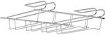 Relaxdays Weinglashalter Schrankeinsatz Eisen Silber 4-reihig 8,5 cm x 34,5 cm x 26