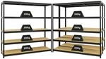 PROREGAL Mega Deal 3x Schwerlastregal Giant Elephant HxBxT 180 x 180 x 45 cm Fachlast