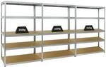 PROREGAL Mega Deal 3x Schwerlastregal Big Elephant M HxBxT 180 x 120 x 60 cm Fachlast
