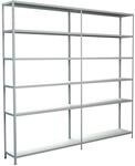 Schulte Steck-Grund-/Anbauregal 230 cm x 240 cm x 35 cm Wei&szlig;