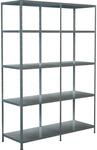 Schulte Set 1 Steckregal und 1 Anbauregal Verzinkt 200 cm x 140 cm x 50 cm