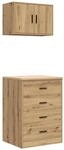 vidaXL Garagenschr&auml;nke 2 Stk Artisan-Eiche Holzwerkstoff 3328340