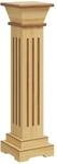 vidaXL Klassischer S&auml;ulen-Pflanzenst&auml;nder Helles Holz 17x17x66 cm 323968