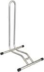 Relaxdays Fahrradst&auml;nder Stahl Silber Rutschfest f&uuml;r 29 Zoll 72,5 cm x 41 cm x 44,5