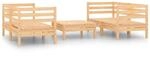 vidaXL 5-Tlg Garten-Lounge-Set Kiefer Massivholz 3082397