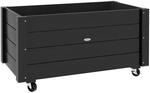 Outsunny Garden Bed Tannenholz 89L x 48B x 47H cm Schwarz