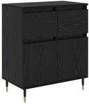 vidaXL Sideboard mit Schubladen Schwarz Eichen-Optik 60 x 35 x 70 cm 881725