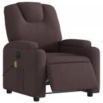 vidaXL Massagesessel Elektrisch Dunkelbraun Stoff Modell 1