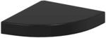 vidaXL Eck-Schweberegal Hochglanz-Schwarz 25x25x3,8 cm MDF 323889