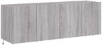 vidaXL TV-Wandschr&auml;nke mit LED-Leuchten 2 Stk Grau Sonoma 60x35x41 cm 837313