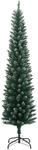 vidaXL K&uuml;nstlicher Weihnachtsbaum Schlank 150 LEDs 120 cm 3315758