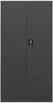 vidaXL Schlie&szlig;fachschrank Anthrazit 90x40x180 cm Stahl