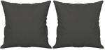 vidaXL Zierkissen 2 Stk Dunkelgrau 40x40 cm Mikrofasergewebe 349497