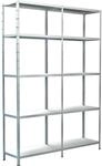 Schulte Set 1 Steckregal und 1 Anbauregal Wei&szlig; 200 cm x 140 cm x 35 cm