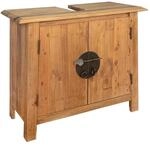 vidaXL Badezimmer-Unterschrank Massivholz Kiefer 70x32x63 cm 246035