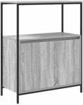 vidaXL Badschrank mit Regalen Grau Sonoma 76,5x35x95 cm 861920