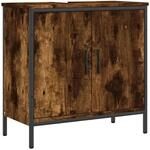 vidaXL Waschbeckenunterschrank R&auml;uchereiche 60x30x60 cm Holzwerkstoff 842448