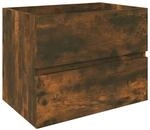 vidaXL Waschbeckenschrank R&auml;uchereiche 60x38,5x45 cm Holzwerkstoff 815648