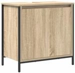 vidaXL Waschbeckenunterschrank Sonoma-Eiche 60x34,5x60 cm 861893