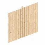 Skan Holz R&uuml;ckwand Deckelschalung Fichte 362 cm x 330 cm Natur