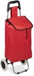 Relaxdays Einkaufstrolley Polyester Rot Klappbar 92,5 x 42 x 28 cm 1,4 kg