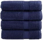 vidaXL Premium-Handt&uuml;cher SOLUND 4 Stk Marineblau 50x100 cm 600 g/m&sup2; 137258