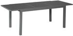 Merxx Gartentisch Ausziehbar 150 (210) x 90 cm Graphit Aluminium Glas