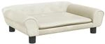 vidaXL Kindersofa Creme 70x45x26 cm Samt 3196406
