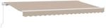 vidaXL Einziehbare Markise Beige 400 x 200 cm Stoff 3329861