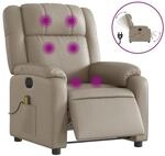 vidaXL Massagesessel Elektrisch Cappuccino-Braun Kunstleder Modell 3