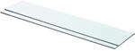 vidaXL Regalb&ouml;den 2 Stk Glas Transparent 70x15 cm 3051568