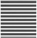 vidaXL Doppelrollo Schwarz 150x150 cm Stoffbreite 145,9 cm Polyester 4014245