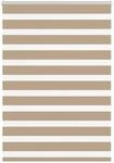 vidaXL Doppelrollo Sandbraun 110x150 cm Stoffbreite 105,9 cm Polyester 4014549
