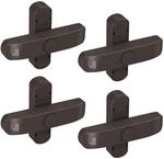 Basi - Fenster- und Fenstert&uuml;renzusatzsicherung - SET - 4x FS 500 - Braun -