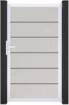 GroJa Tor 1-flg. Basicline Schmal 100 cm x 180 cm Wei&szlig; Rahmen DB703