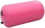 vidaXL Aufblasbare Gymnastik-Rolle mit Pumpe 120x90 cm PVC Rosa 92718