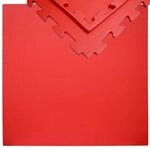 eyepower Trainingsmatte mit Rand 90 x 90 x 12 mm Rot