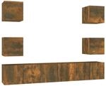 vidaXL 7-Tlg TV-Schrank-Set R&auml;uchereiche Holzwerkstoff 3120242