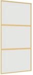 vidaXL Schiebet&uuml;r Golden 102,5x205 cm Matt ESG-Glas und Aluminium 155153