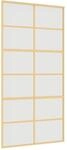 vidaXL Schiebet&uuml;r Golden 102,5x205 cm Matt ESG-Glas und Aluminium 155171