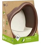 Elho Vogelfutterhaus Organic 25 cm Braun-Wei&szlig;