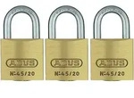 Abus Triples Set Vorh&auml;ngeschloss 20 mm